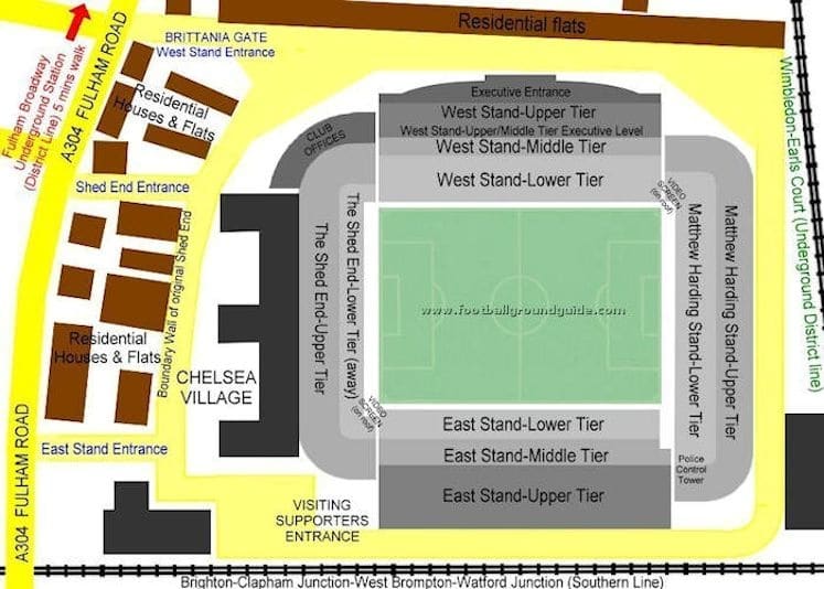 Ground Layout of Chelsea