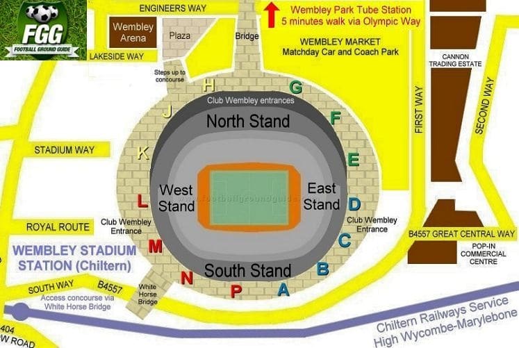 Ground Layout of Wembley Stadium