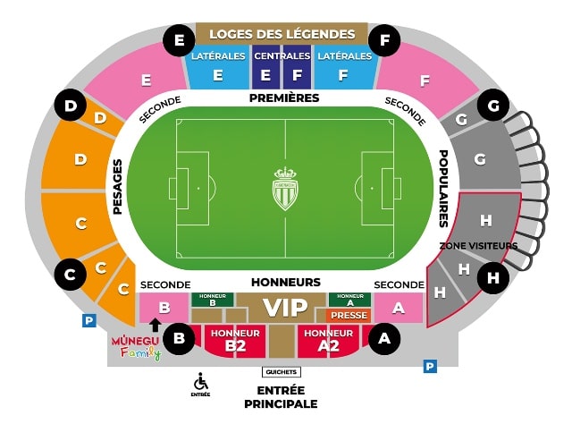 monaco stadium map