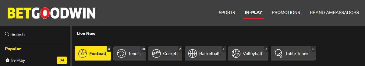 betgoodwin in play uk