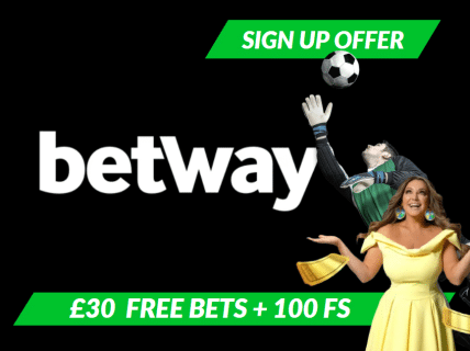 Betway Sign Up Offer: £30 Matched Free Bet + 100 Free Spins in 2025