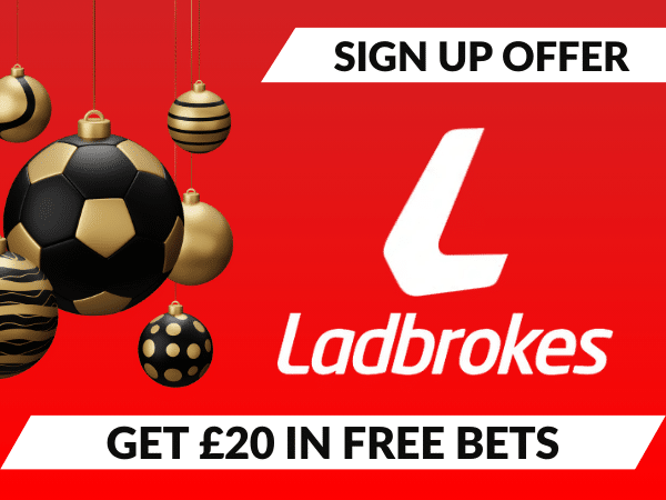 Ladbrokes Sign up Offer: Get £20 in free bets today