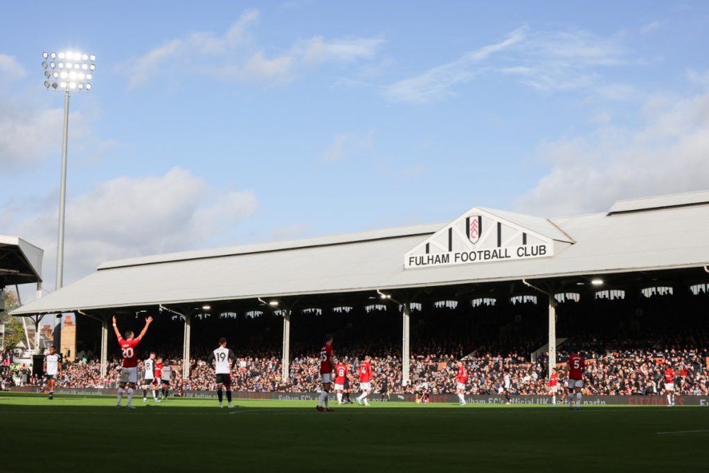 Craven Cottage on a sunny matchday