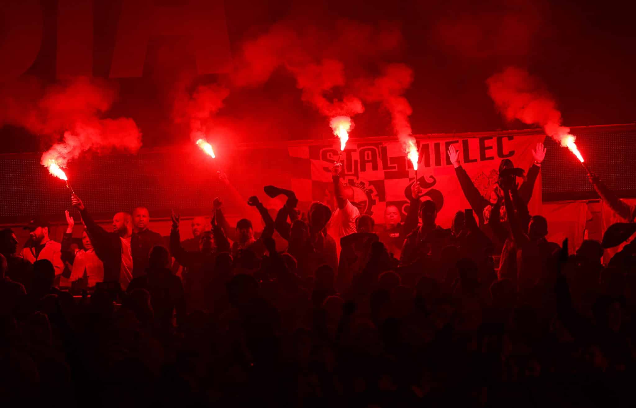 ‘There is no safe use of pyrotechnics’: Wales and Poland told to keep flares away from stadium