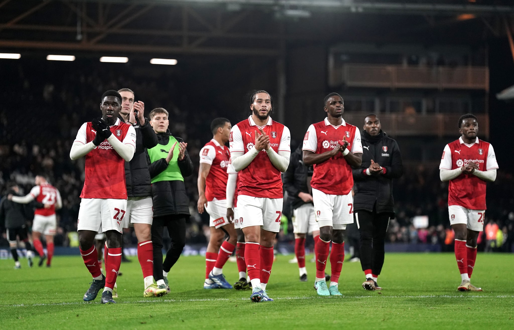 Rotherham fans dress as bananas for final away game