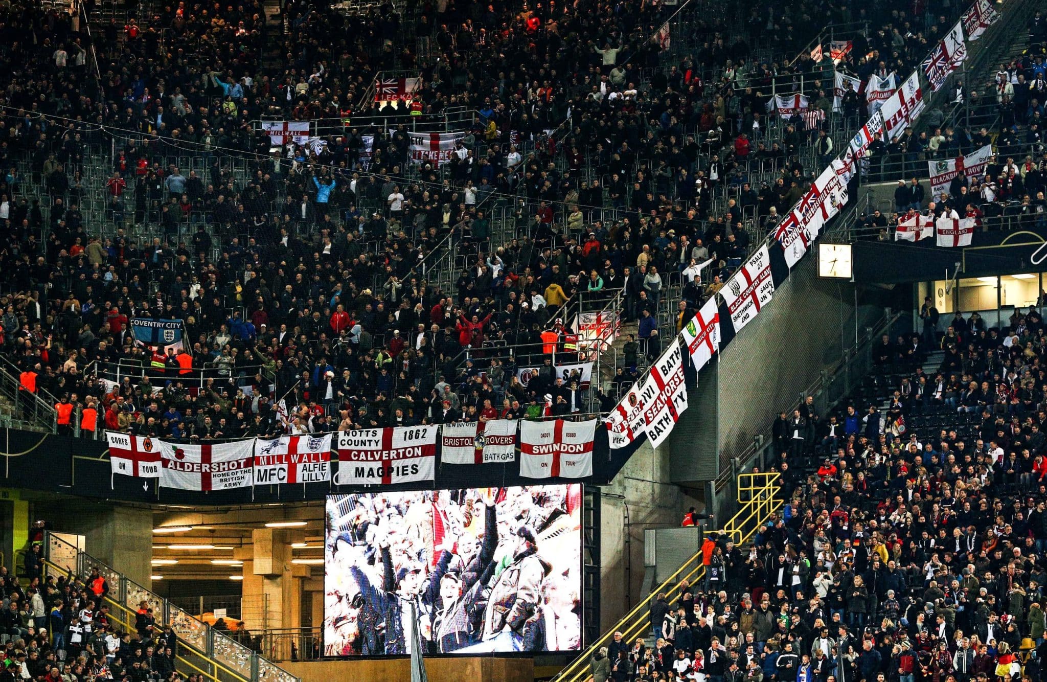 England fans in Dortmund