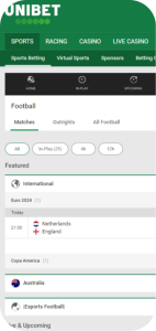 Unibet football betting