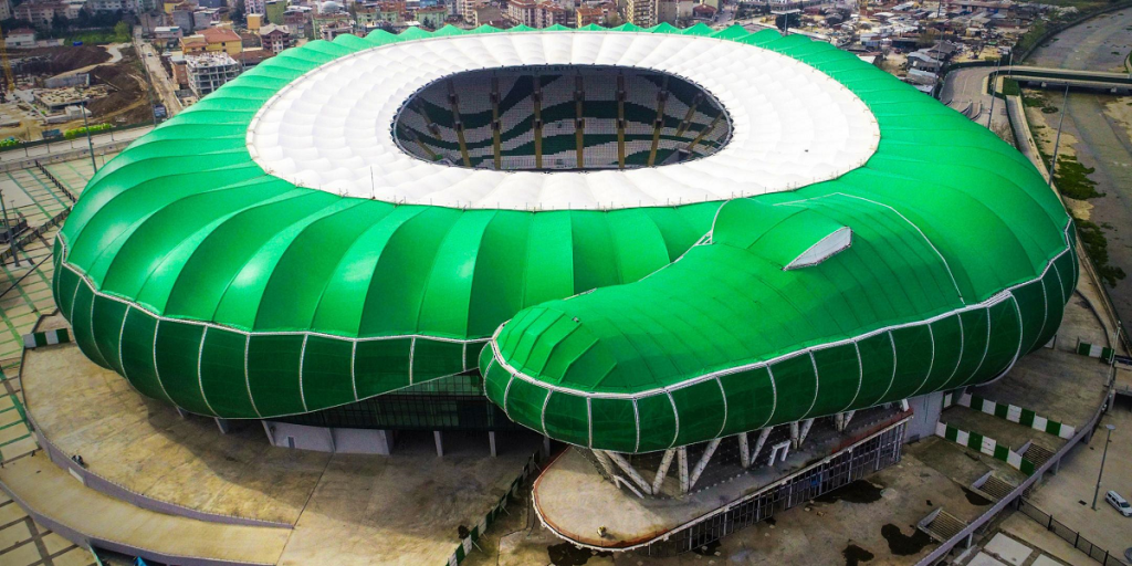 Crocodile stadium has a weird design