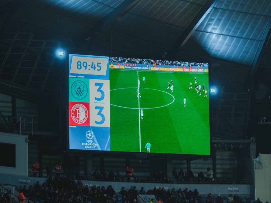 Feyenoord fans mock City fans with chant as crowd trouble boils over
