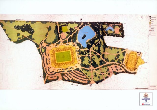 Newcastle new stadium leazes park