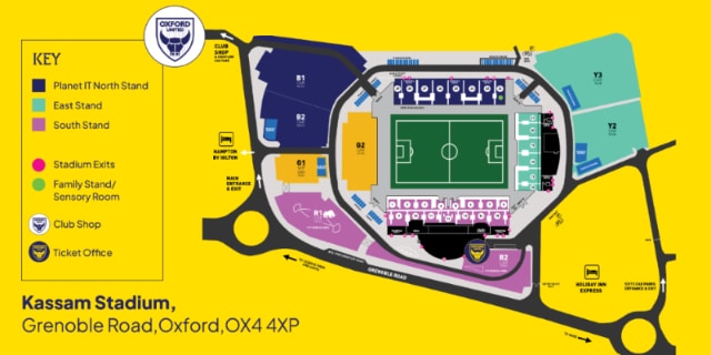 kassam stadium seating plan