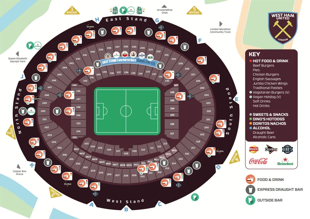 West Ham United London Stadium Former Olympics Host Football West Ham United London Stadium Former Olympics Host Football