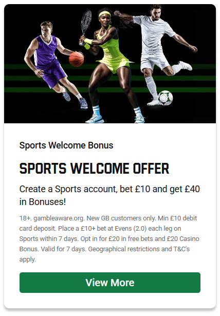 unibet sports sign up offer - £40 free bets