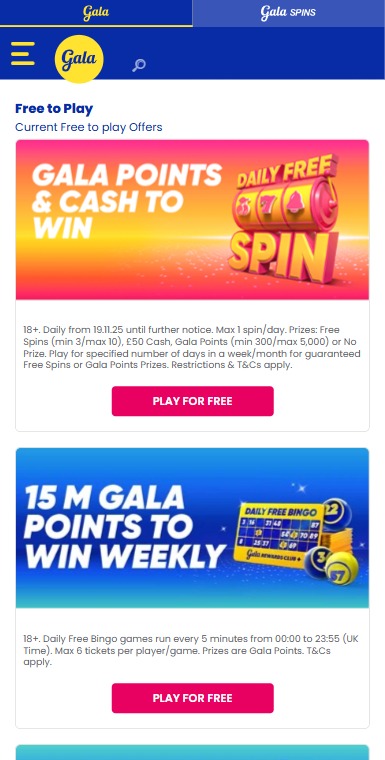 Get your Bingo bonus & free bingo games _ Gala Bingo