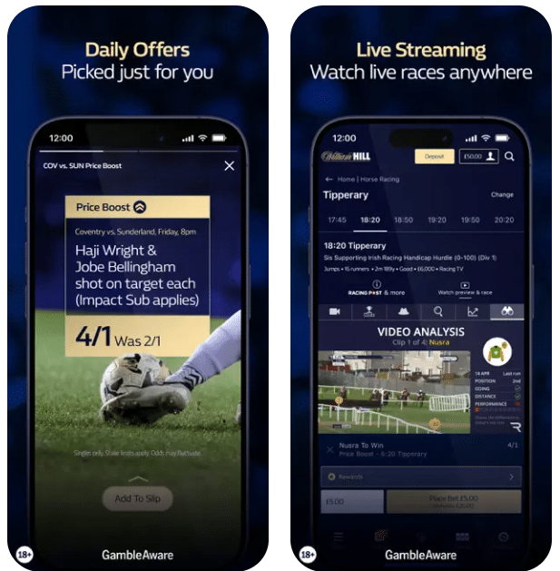 william hill football betting app for daily odds boosts