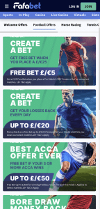 Fafabet existing customer promotions