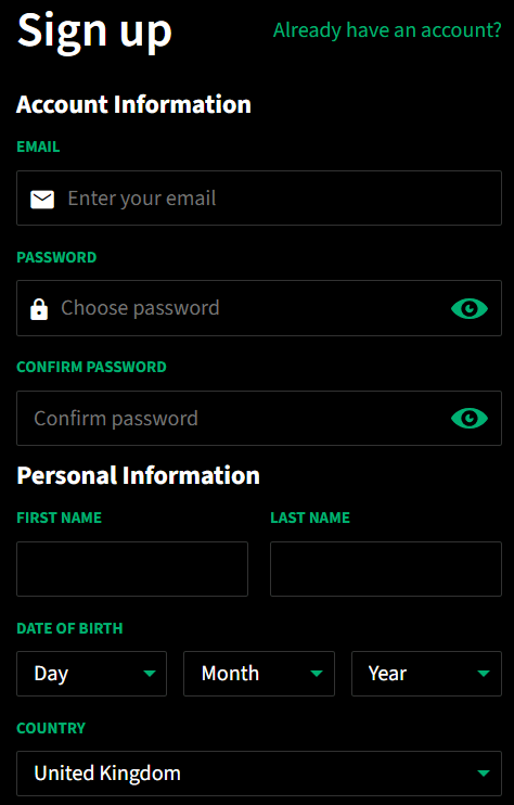 sign up on smarkets using the promo code