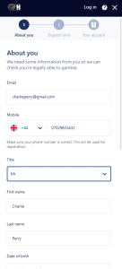 William hill sign up offer
