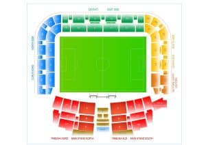 Seating plan Stadio friuli