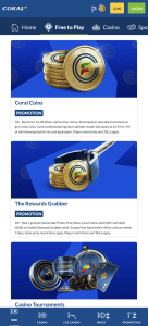 Coral sign up offer & rewards 2025