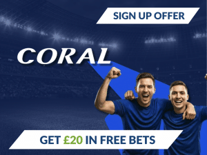 Coral sign up offer & welcome bonuses in 2025 | Get £20 free bets
