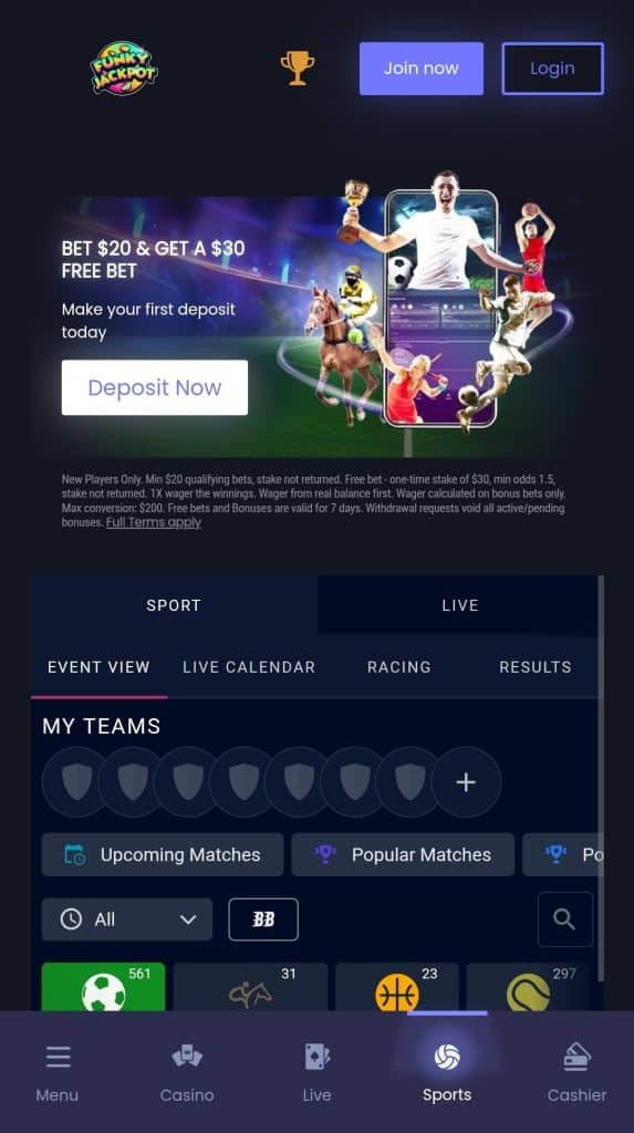 Funky Jackpot promo code