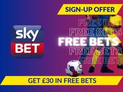 Sky Bet sign up offer 2025: Get £40 free bets