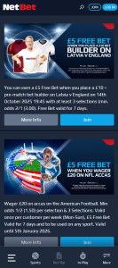 Netbet existing customer bonus