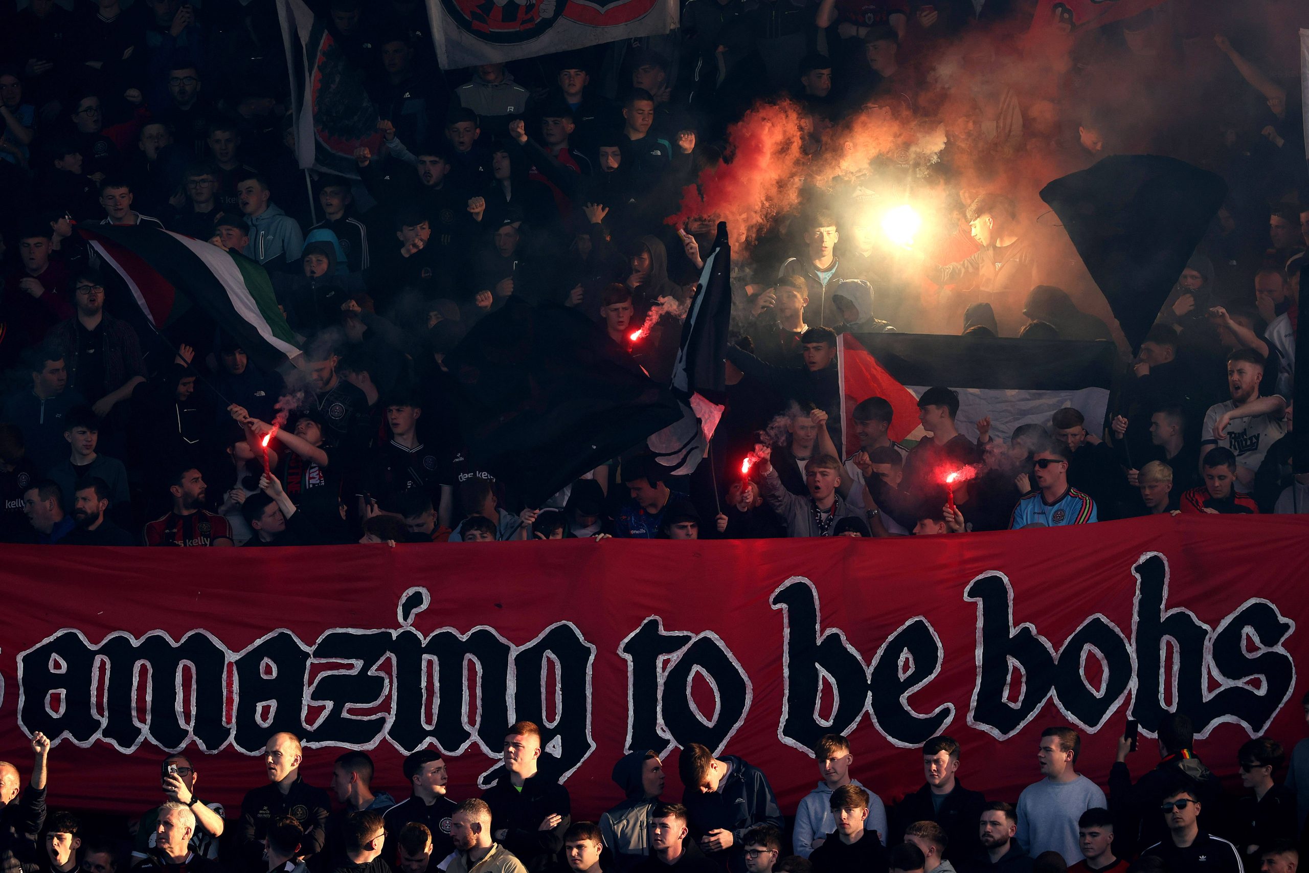 Dalymount Park tifos