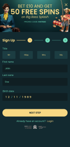 luckymate welcome bonus & registration