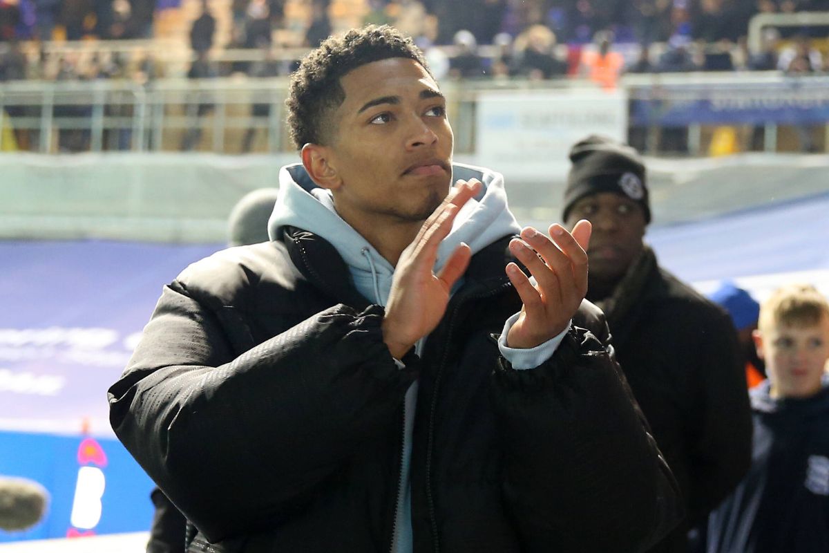 Jude Bellingham pictured at Birmingham's St Andrew's Stadium.