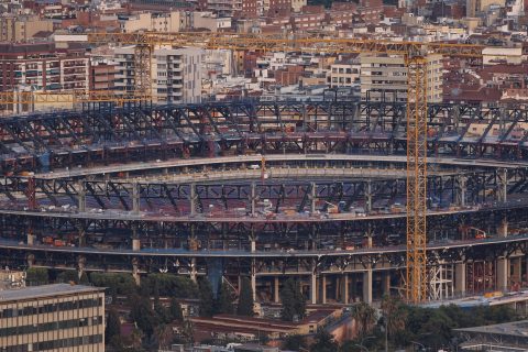 Barcelona face further Camp Nou chaos as construction workers stage protest after recent decision 13 Barcelona face further Camp Nou chaos as construction workers stage protest after recent decision