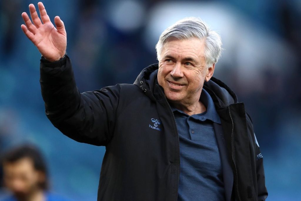 Carlo Ancelotti during his time as Everton boss