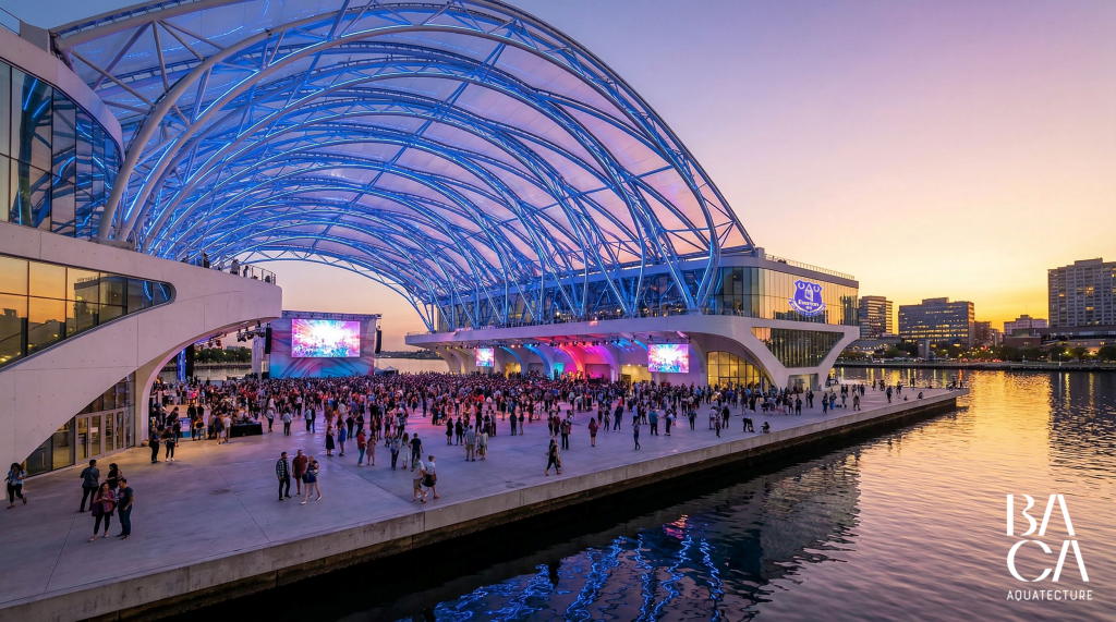 Concept art of floating fan zone