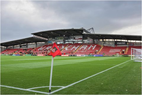 Wrexham&rsquo;s Kop Stand progress continues in brutal weather as latest drone footage shows unseen work