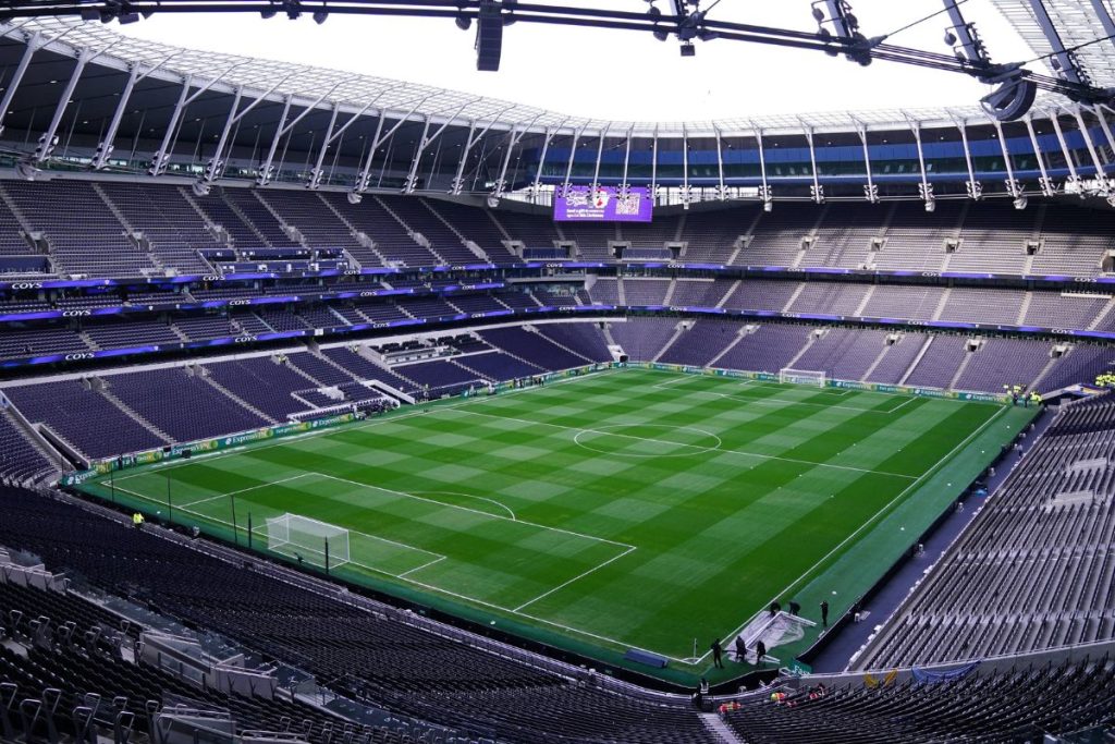 Why Tottenham 'believe' they can beat Everton's £10m stadium deal after major move 1 A general view of the Tottenham Hotspur Stadium