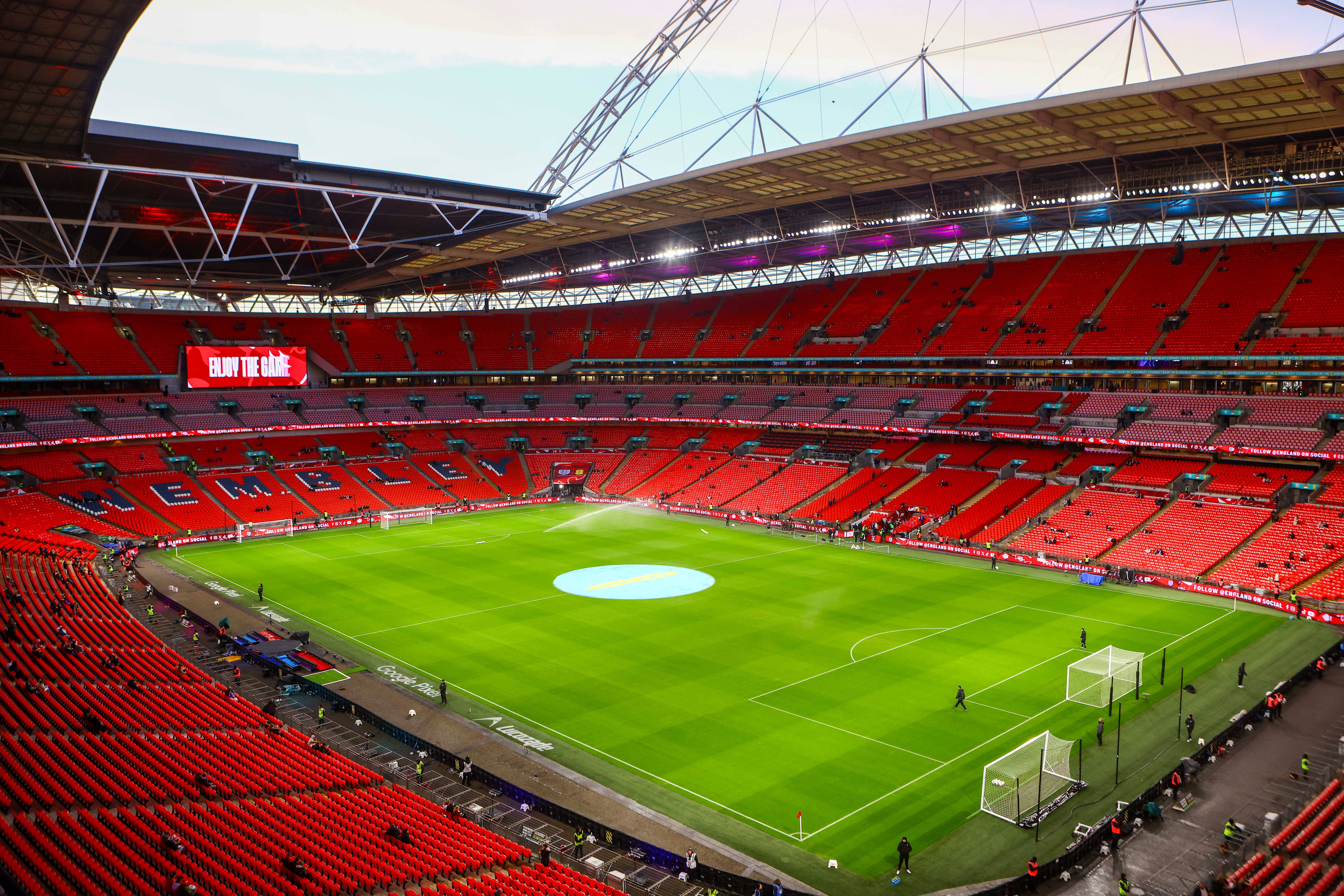 Wembley Stadium set for biggest safe standing area in English football as FA approve major change