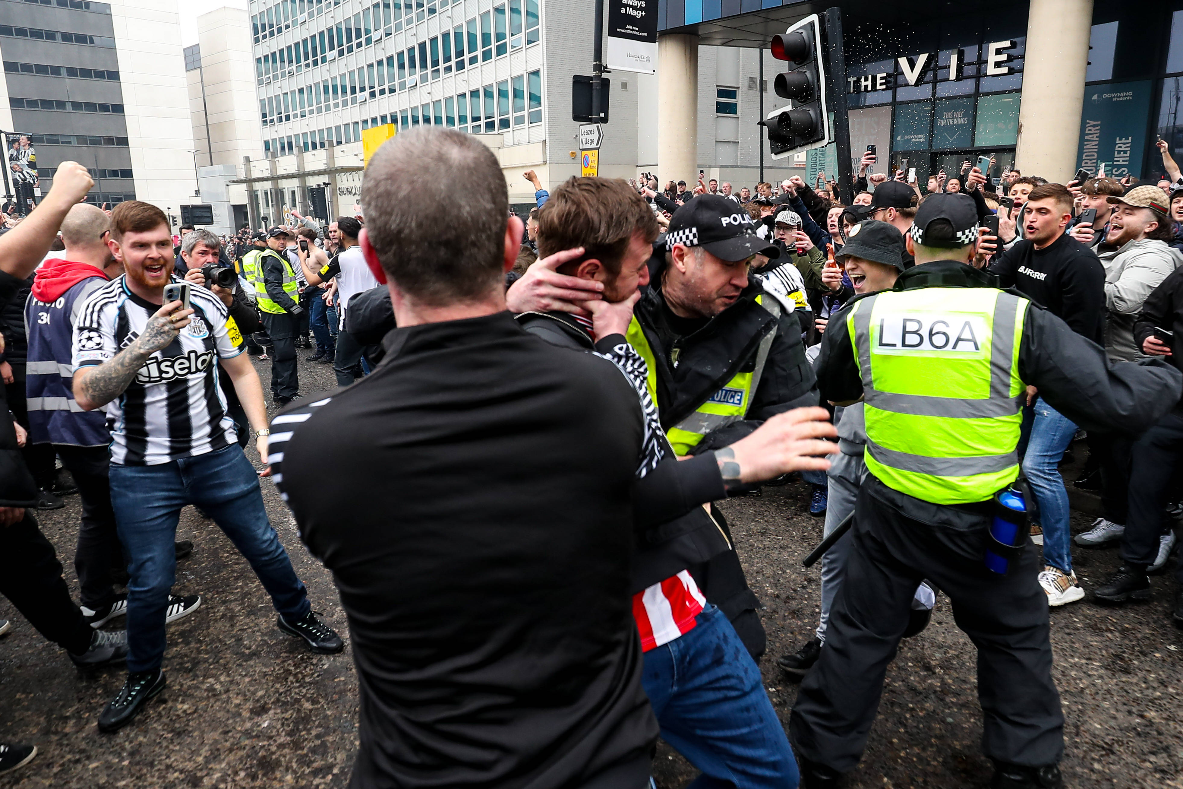 What police have said after Newcastle and Sunderland fans clashed in ugly Tyne-Wear derby scenes