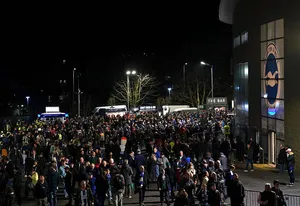 Brighton fans respond to Roma antics with hilarious banner