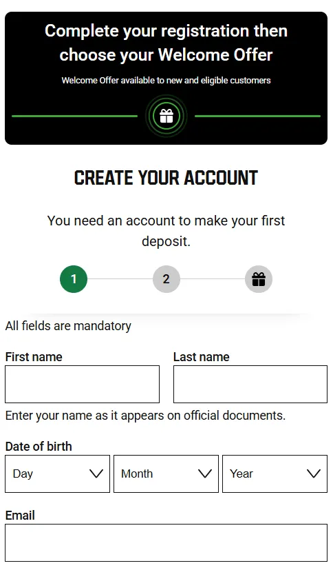 step by step registration guide for unibet