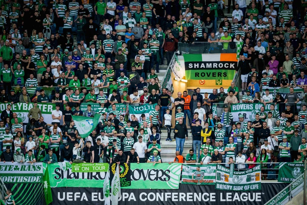 Shamrock Rovers fans pictured, Shamrock Rovers have won the FAI Cup more times than any other club