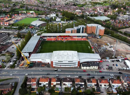 Wrexham make &ldquo;massive&rdquo; Kop Stand progress as new drone footage released