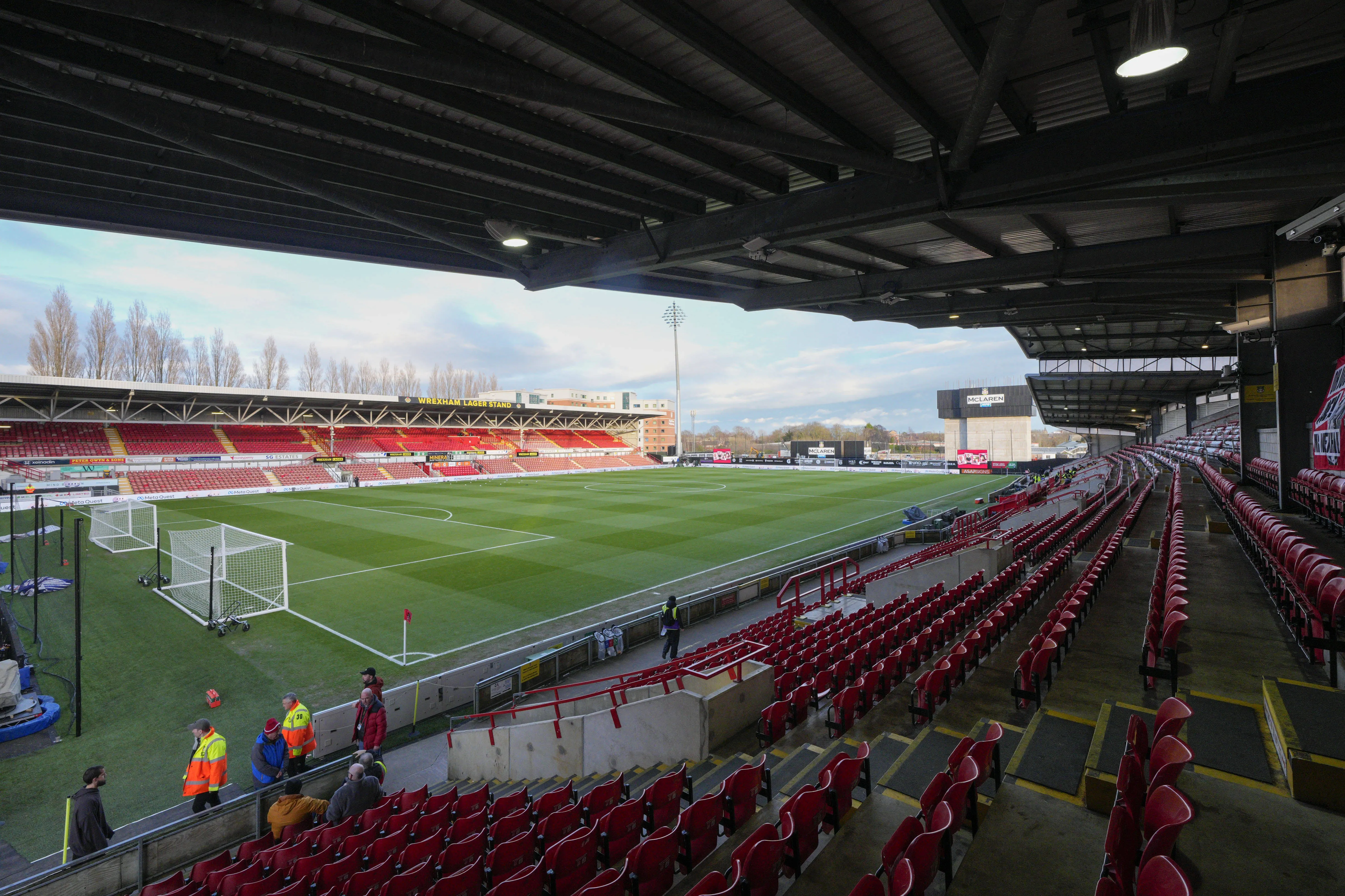 View inside the Racecourse Ground