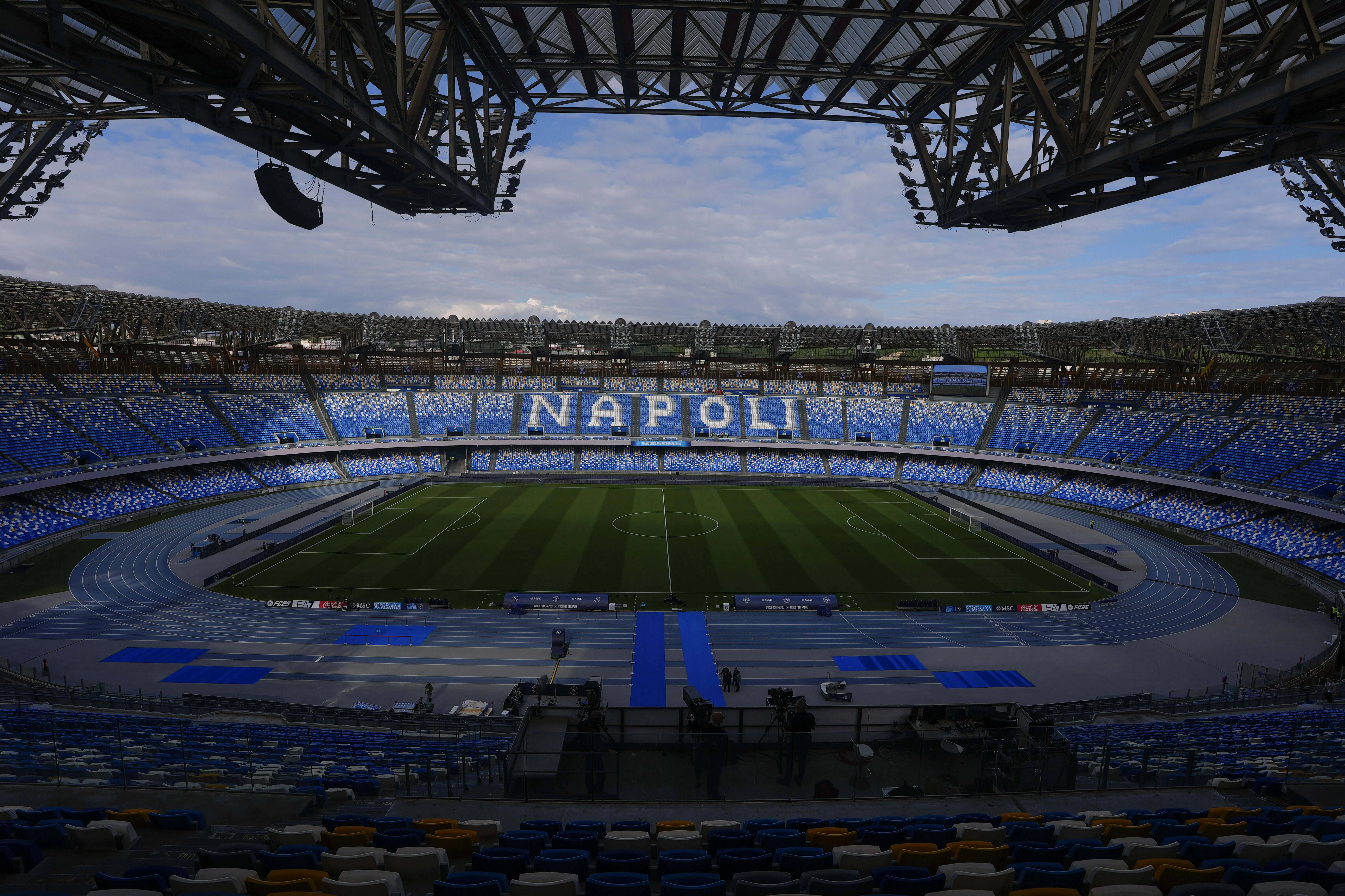 The running track at the Diego Armando Maradona Stadium is set to be removed