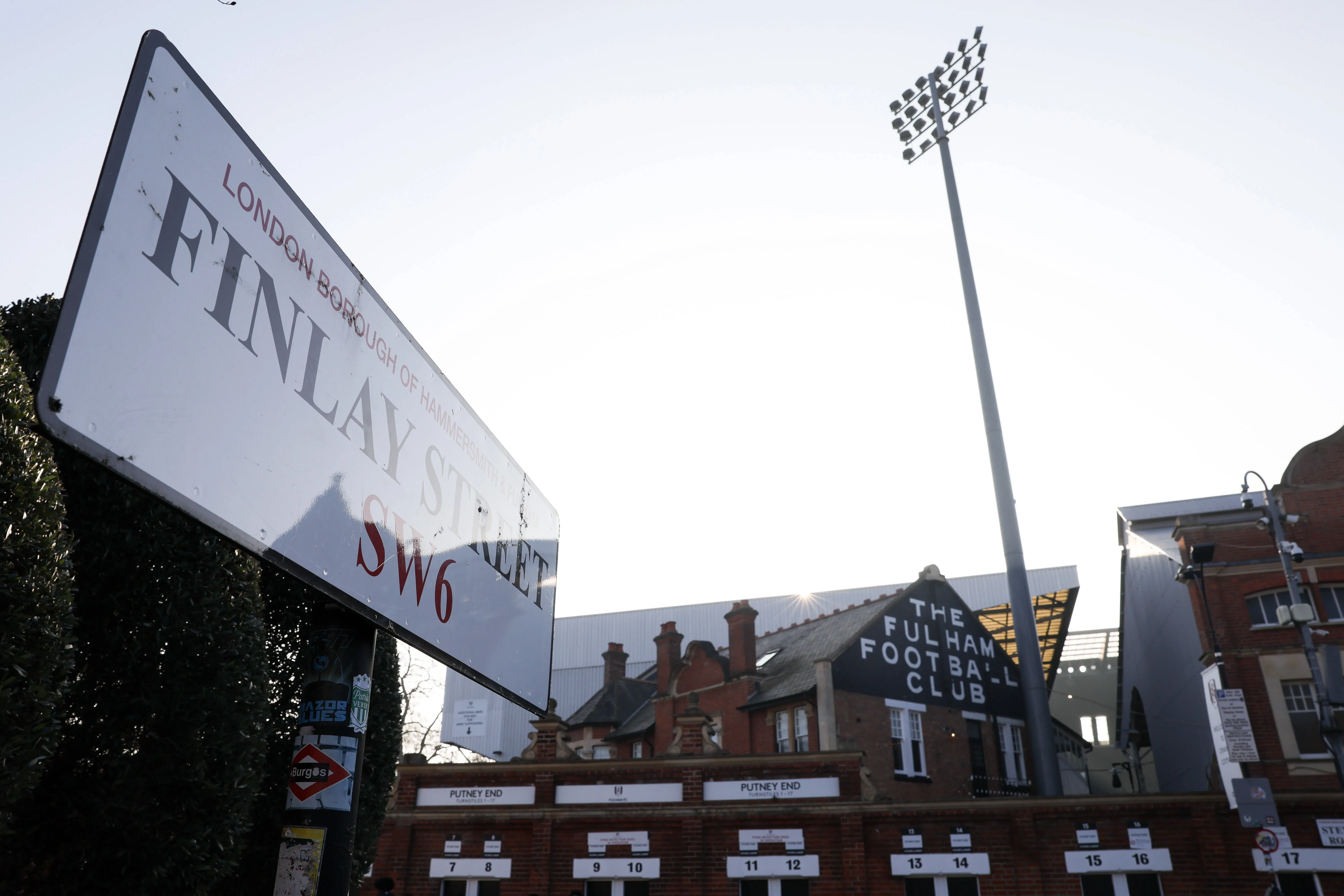 View outside Craven Cottage 