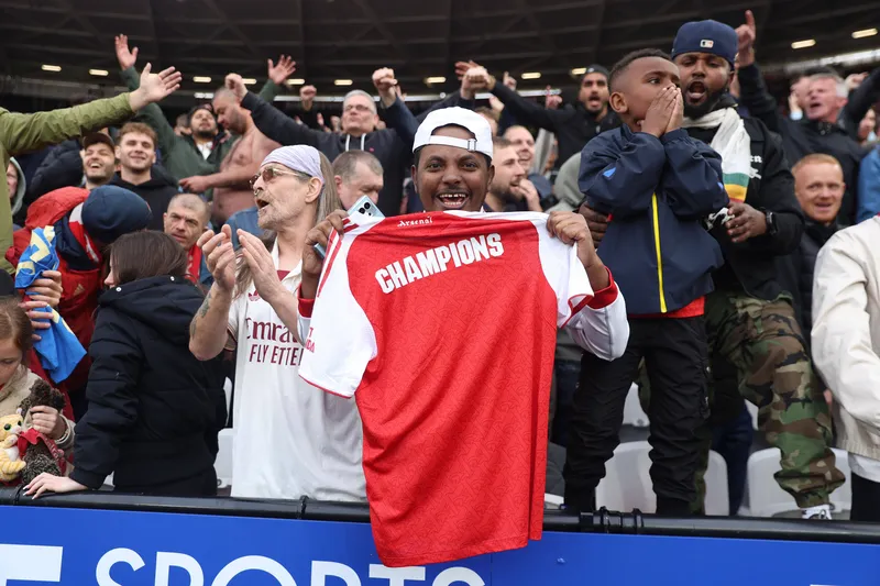 Arsenal fans during recent match vs West Ham