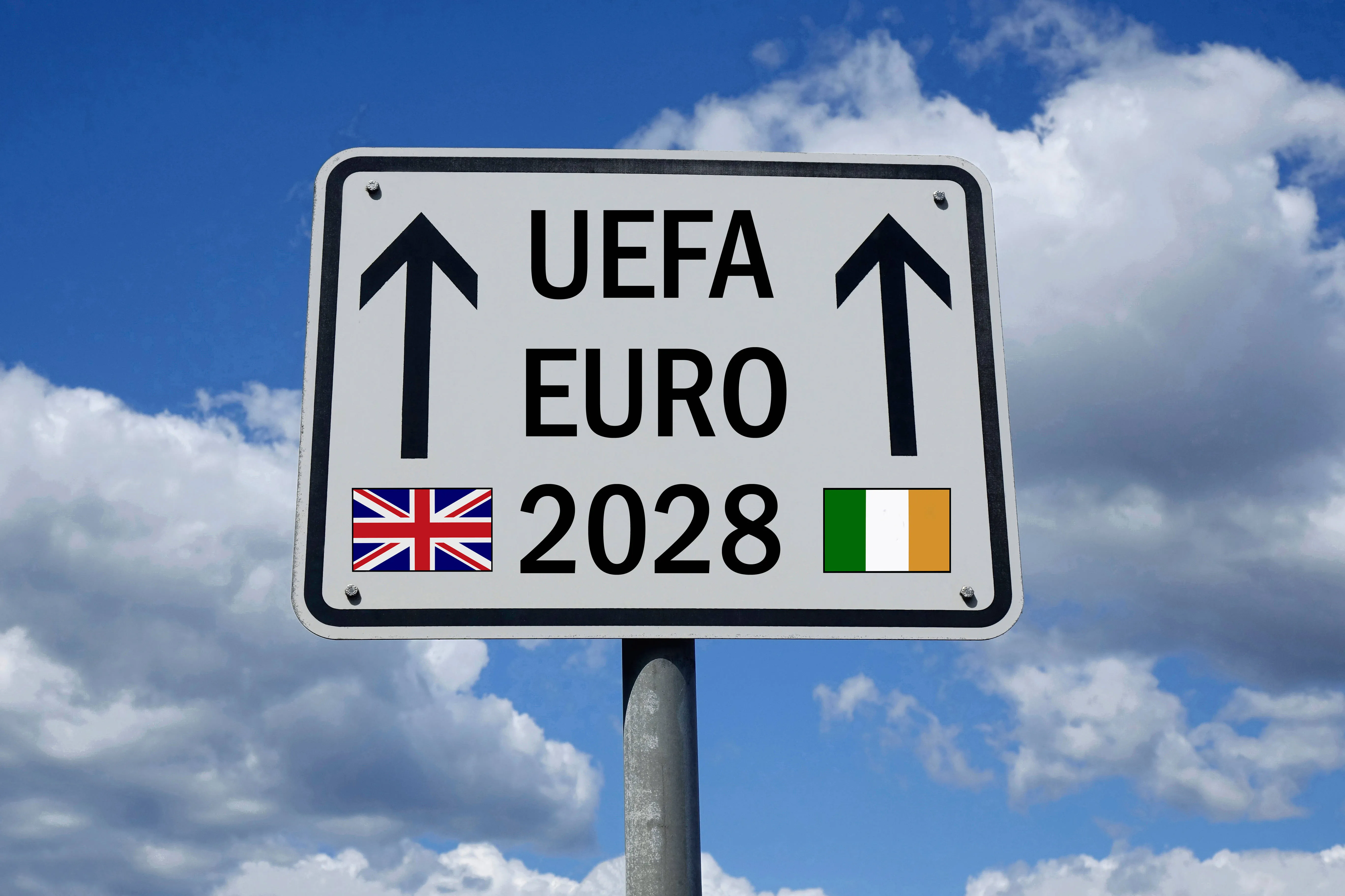 Euro 2028 signpost