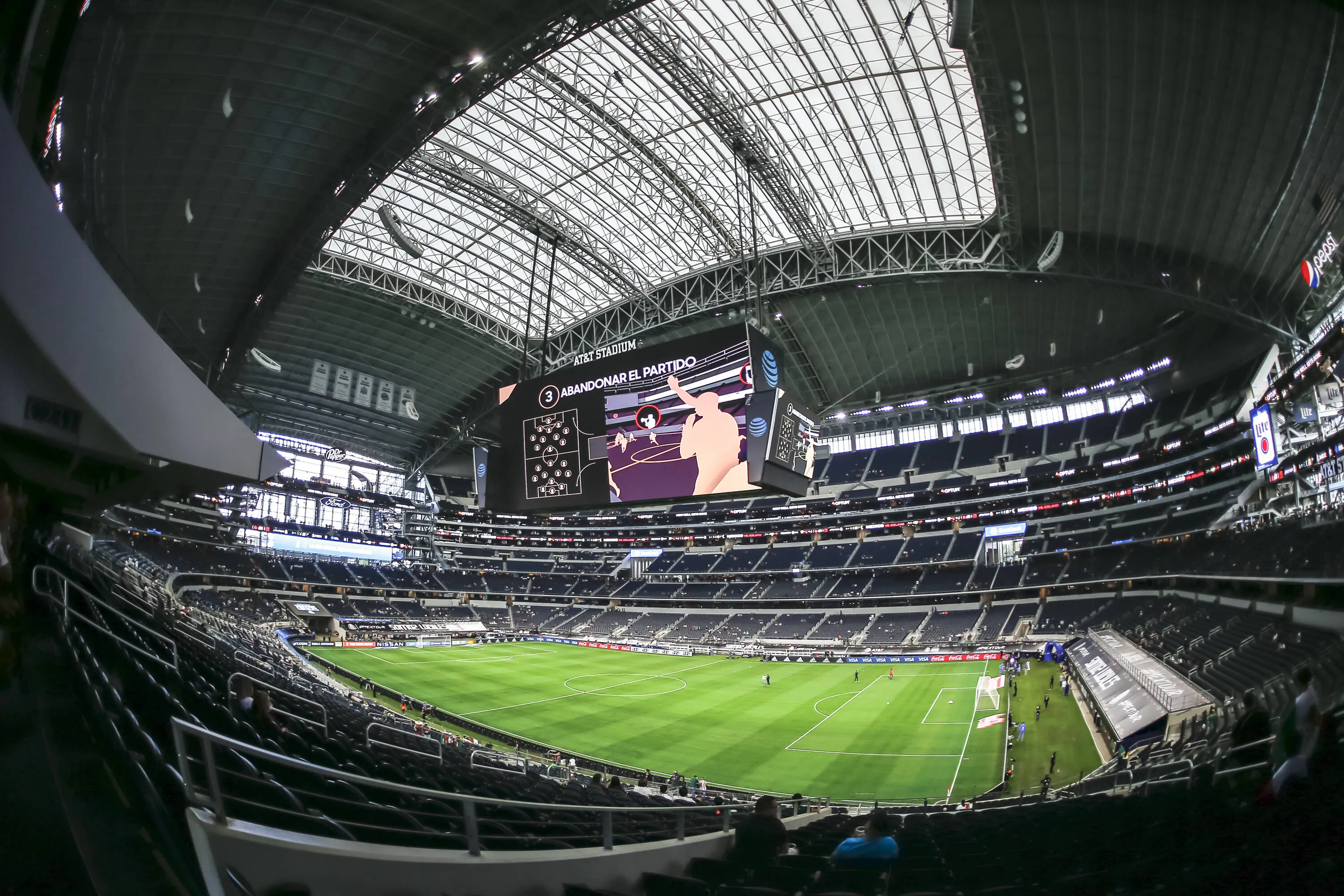 A view inside AT&T Stadium