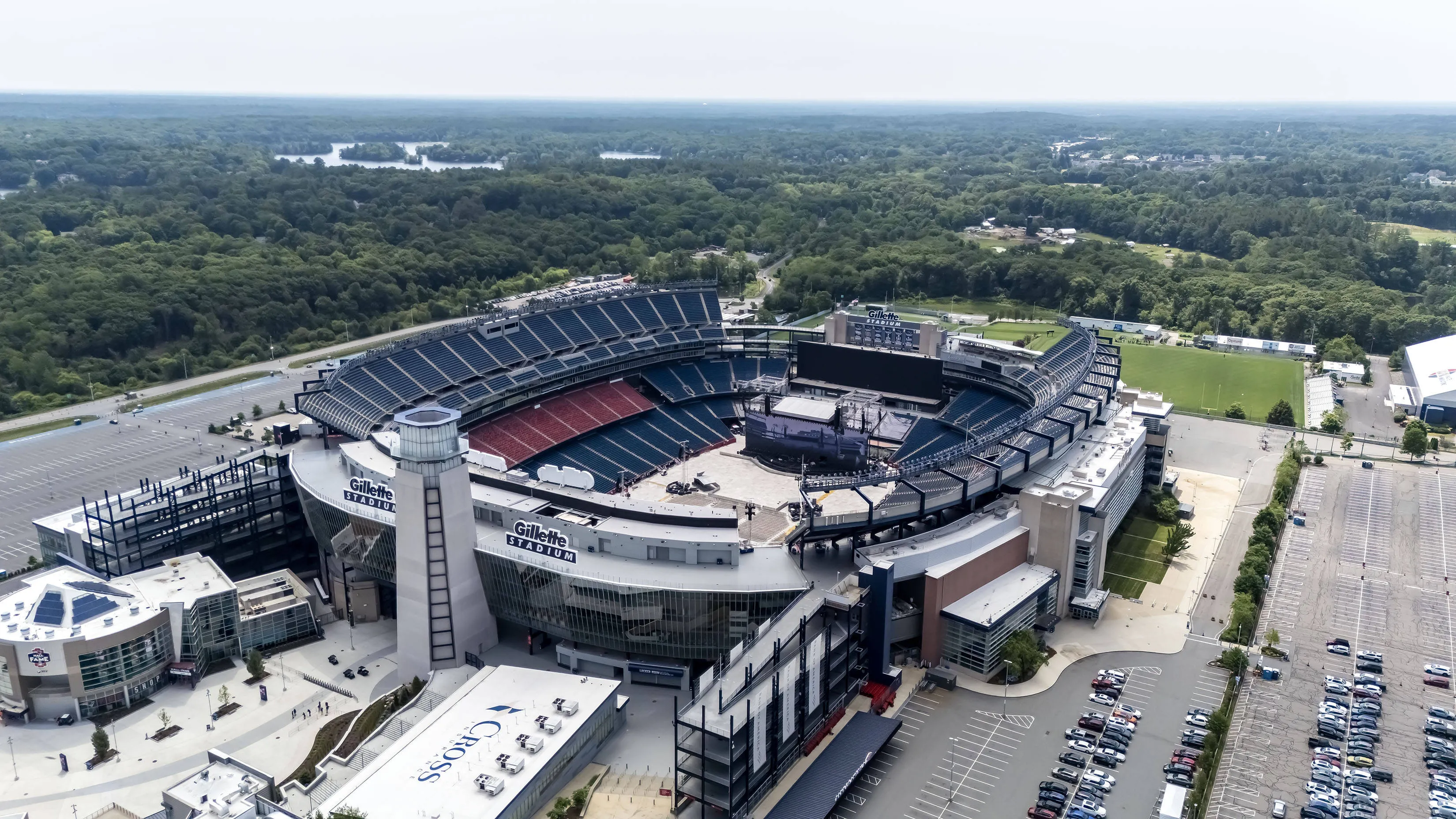 View of the Gillette Stadium, Boston