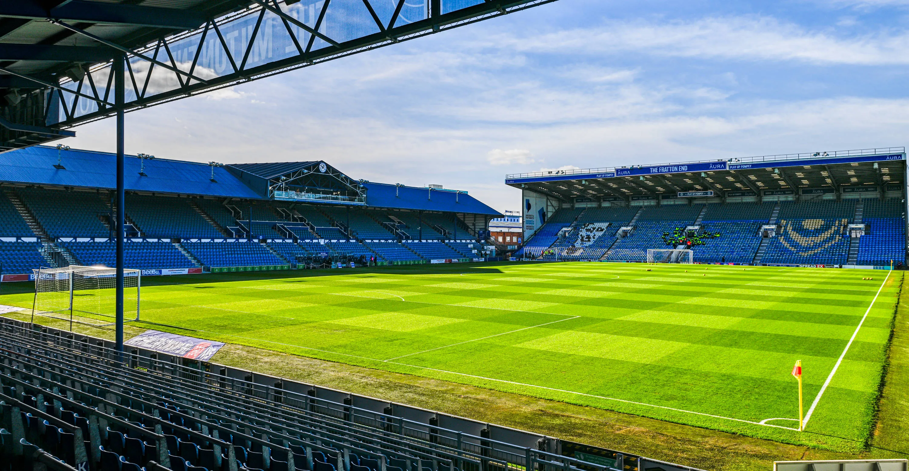 View inside Fratton Park 